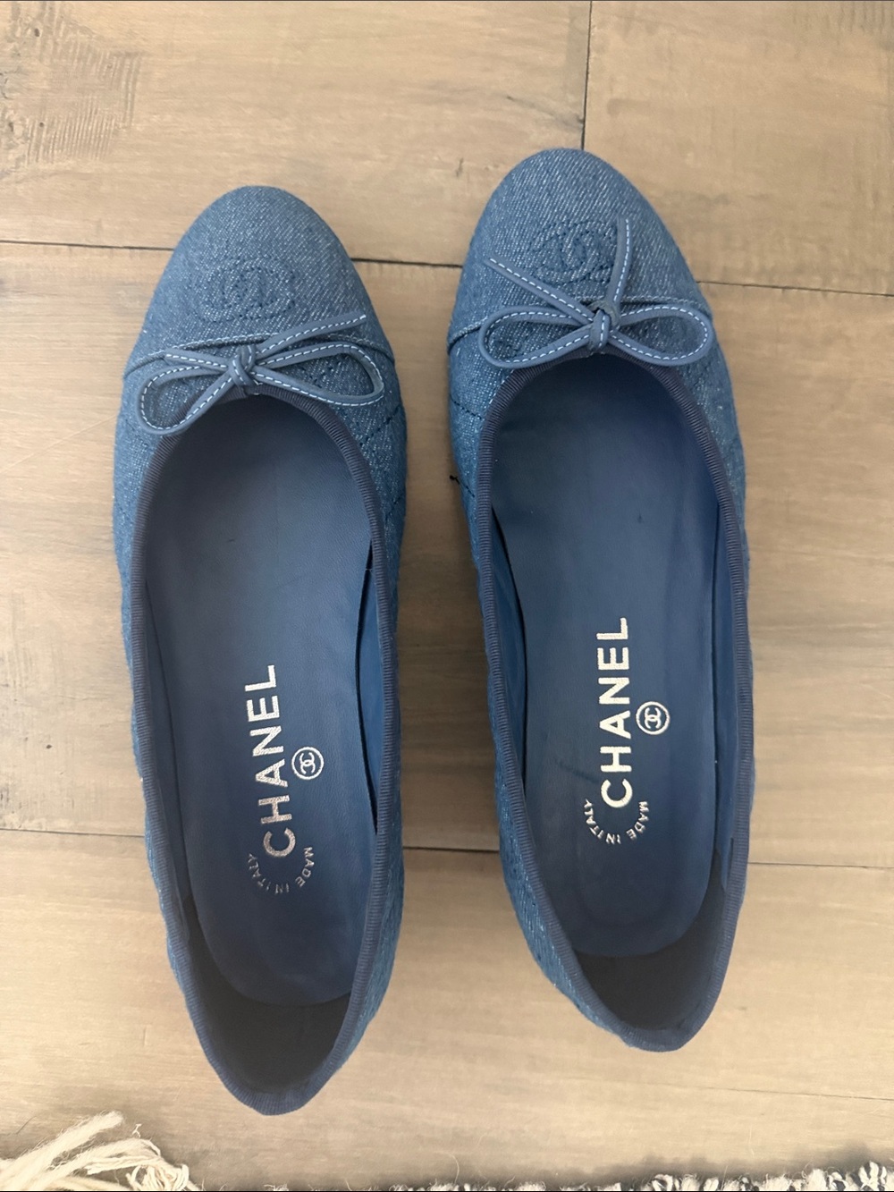 Blue Denim Ballerina Flats